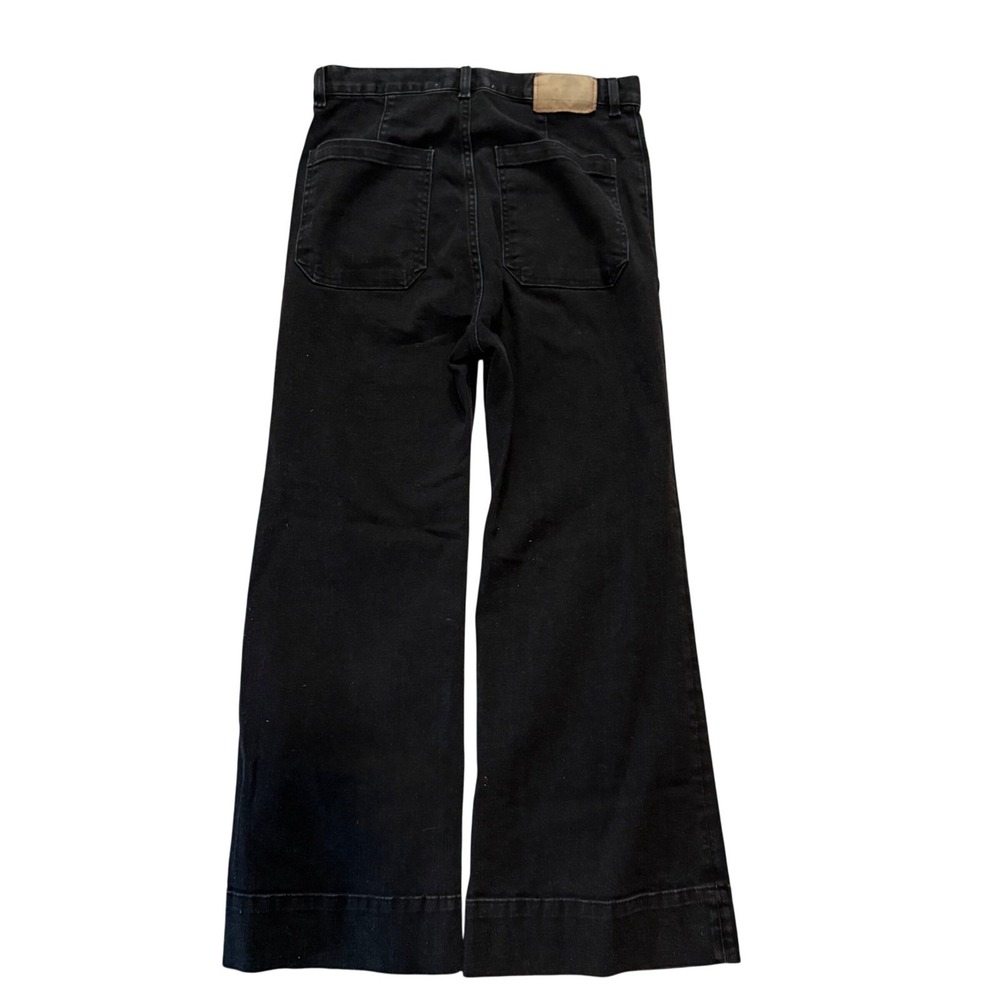 Jeanerica Jeans St Monica Womens Black Crop Flare High Rise Organic Cotton Sz 28 - Picture 5 of 5